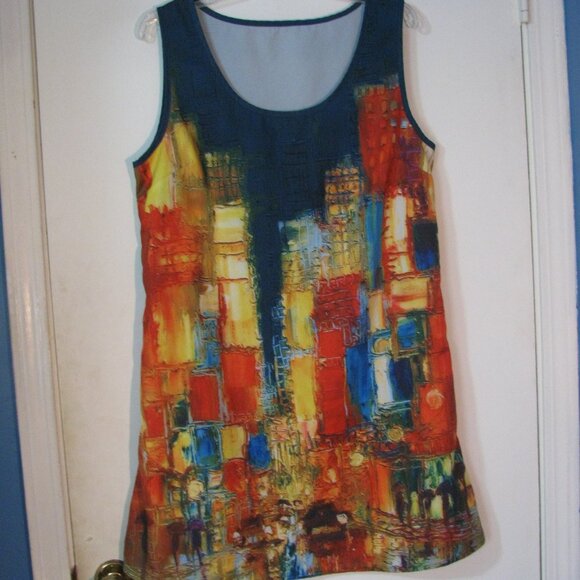 Emery Rose Dresses & Skirts - * Emery Rose Tank Style Dress XL Sleeveless Colorful Abstract Print Like New